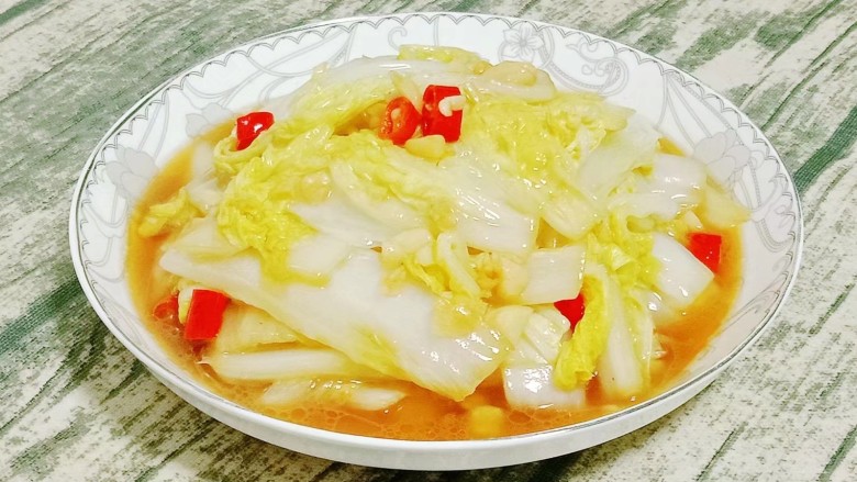 素炒白菜,一道素菜就做好啦~