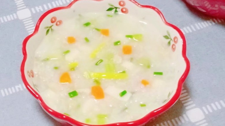 山药鸡肉粥,一道健脾山药鸡肉粥就做好了~