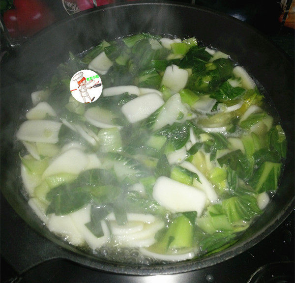 香肠咸肉年糕汤,推散
