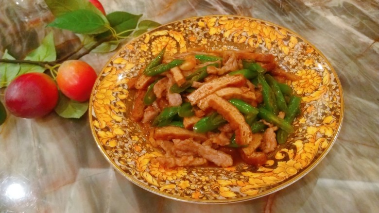 辣椒豆腐干小炒肉,成品图