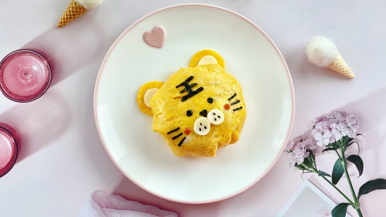虎年来了,可可爱爱的老虎蛋包饭做起来吧!,年夜饭上亮亮手艺吧!