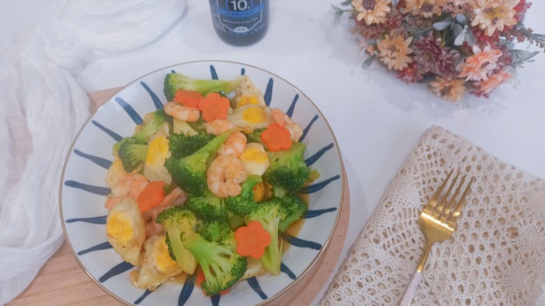 #闹元宵#西蓝花炒虾仁,色彩丰富,味道鲜美