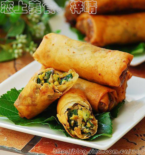 三鲜素春卷
