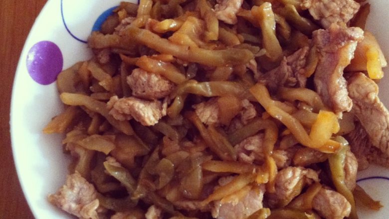 榨菜炒肉片