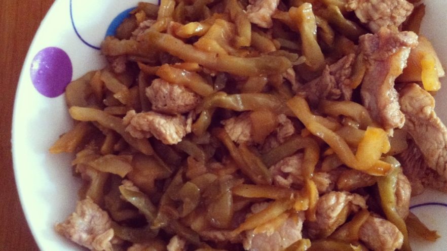 榨菜炒肉片