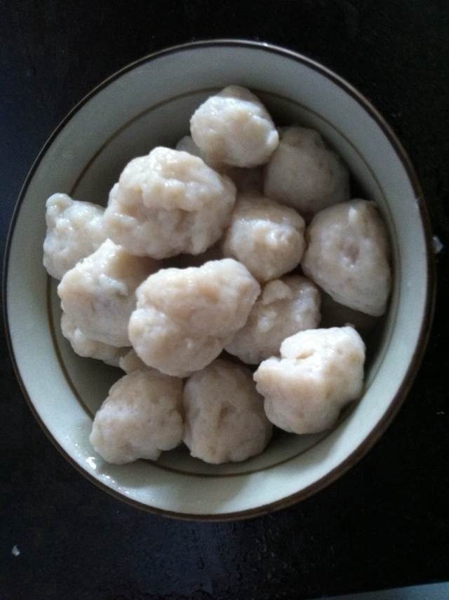 手打马胶鱼丸