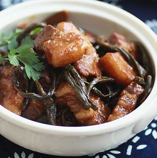 干豆角炖五花肉