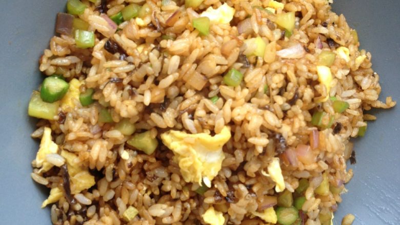 减肥菜式-杂菜粒炒饭