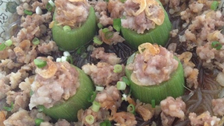 肉末粉丝蒸丝瓜