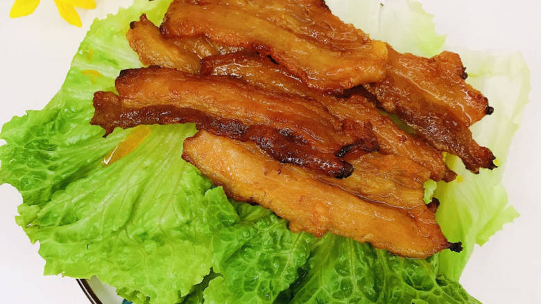 烤五花肉(奥尔良烤翅味),取出五花肉