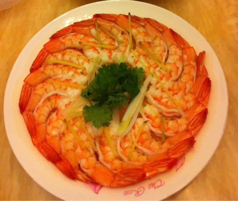 清蒸凤尾虾