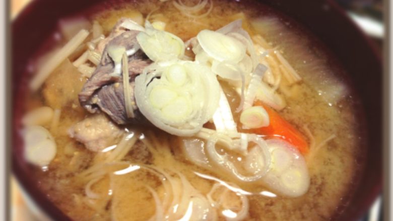 五花肉味噌汤（豚汁）