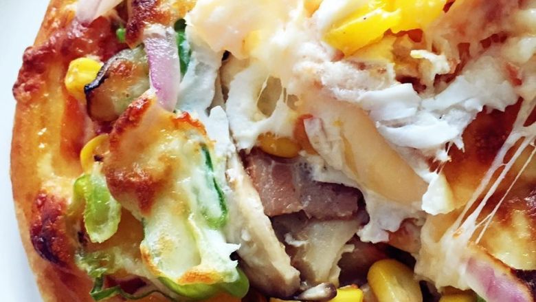 培根彩蔬披萨饼 ,吃饭是最重要的小事，所以每一餐都好好对待吧