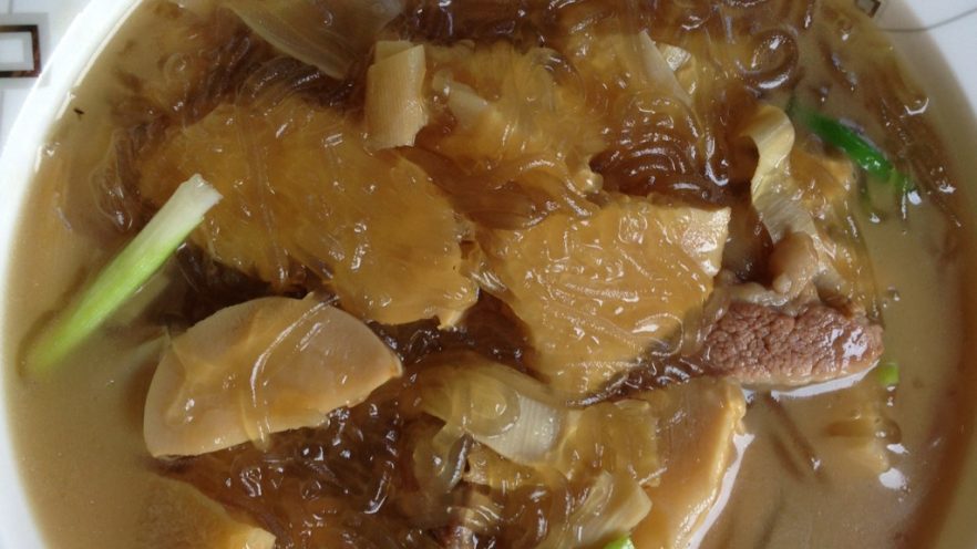 笋块腊肉番薯面