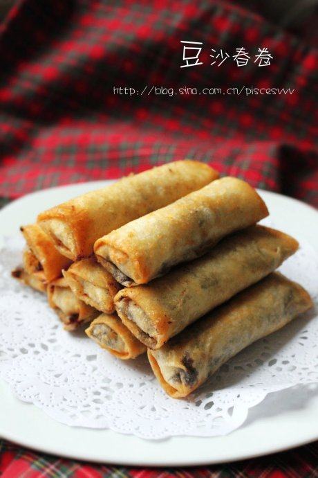 豆沙春卷