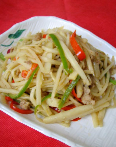 肉末炒酸笋