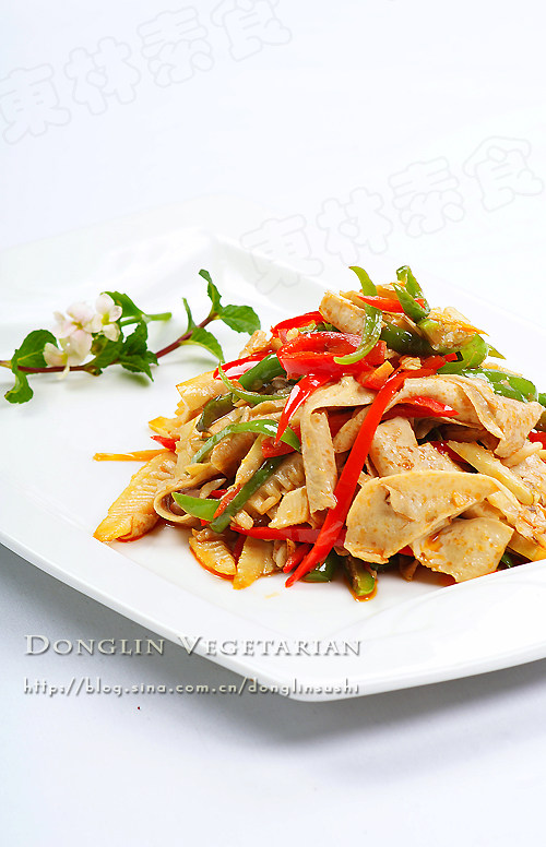  辣椒炒豆皮