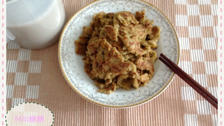 西葫芦鸡蛋豆渣饼