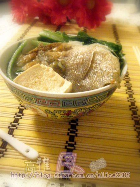 芥菜鱼头豆腐汤