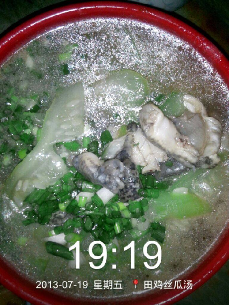 田鸡丝瓜汤