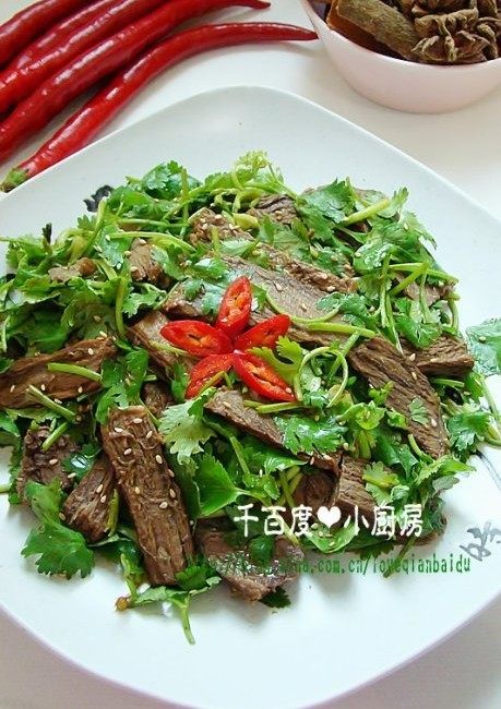 香菜拌牛肉