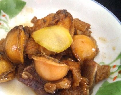 耗油鲍鱼烧五花肉