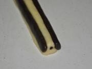 小C的纯手工熊猫饼干,两条15g的可可眼睛面团稍按扁按在鼻子两边;