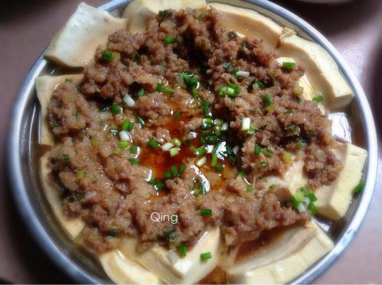 清蒸肉末豆腐