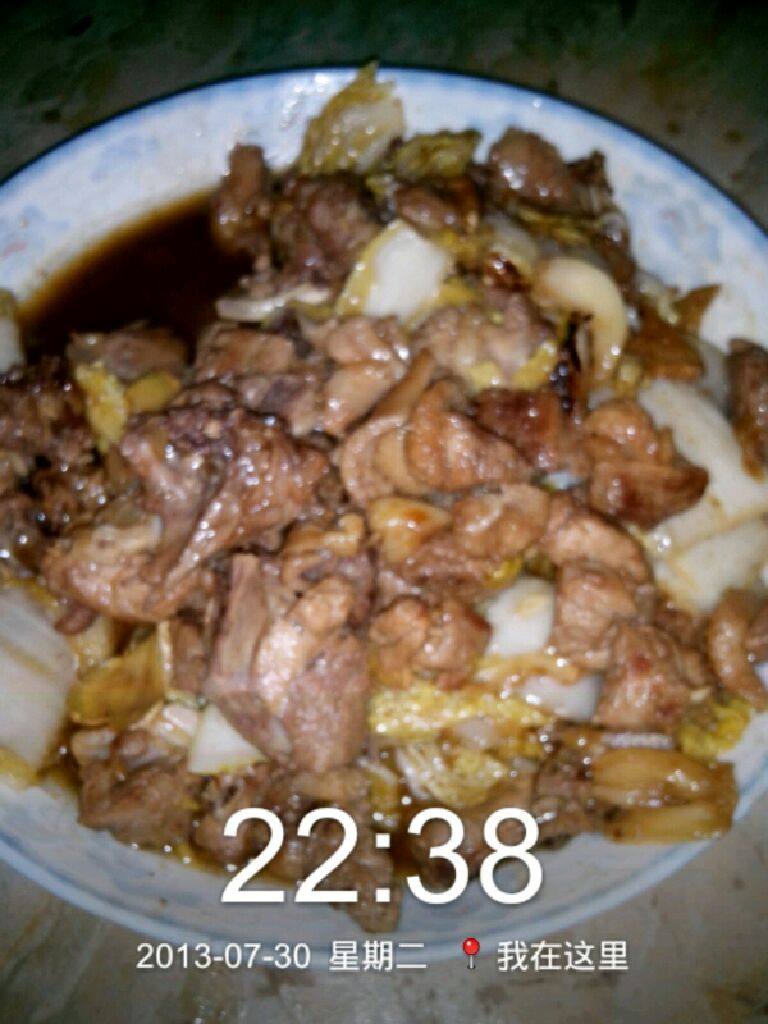 大白菜焖鸭