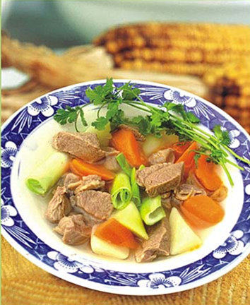 白萝卜炖羊肉