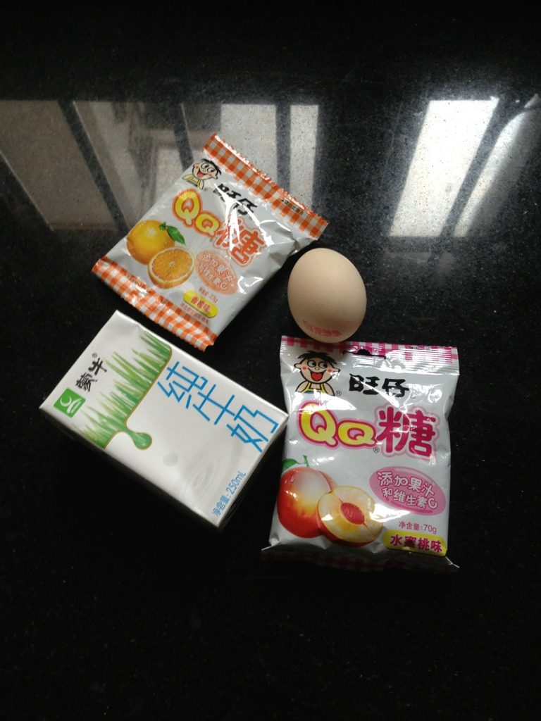QQ布丁,材料,看个人口味放不同QQ糖