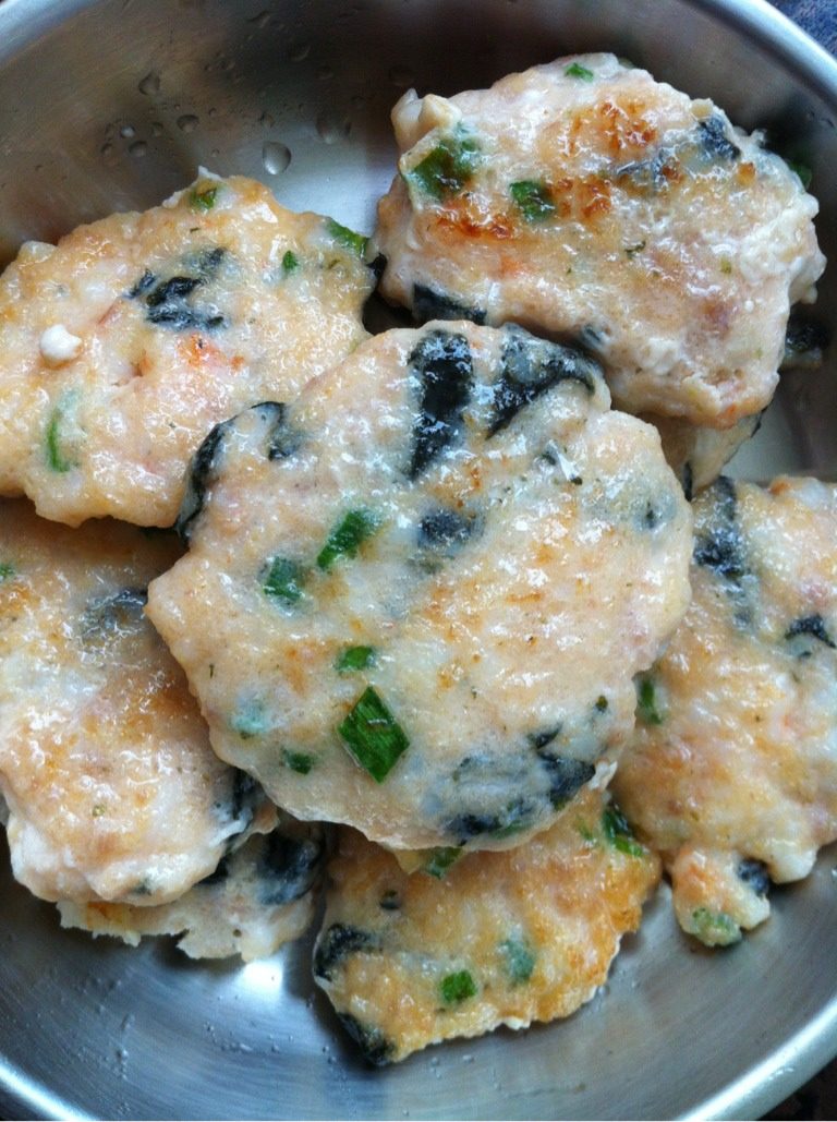 海苔鲜虾肉饼