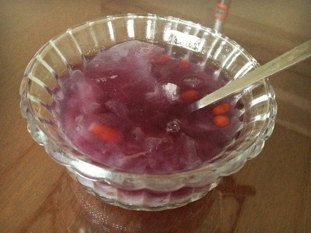 紫薯银耳羹