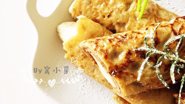 瑞典风味香蕉榛子酱薄饼-带着宝宝吃遍全球......,也许生活本应该这样,开吃