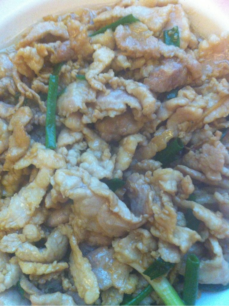 家常爆炒姜丝瘦肉