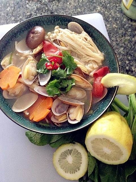 花甲蘑菇汤