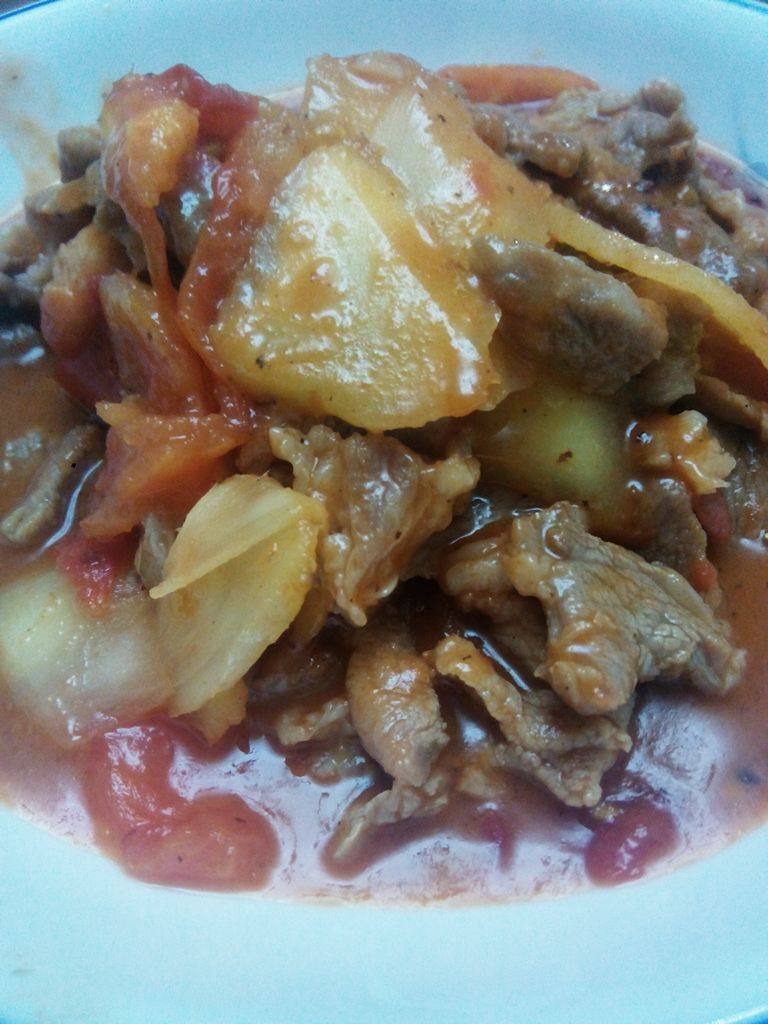 酸甜姜番茄炒瘦肉