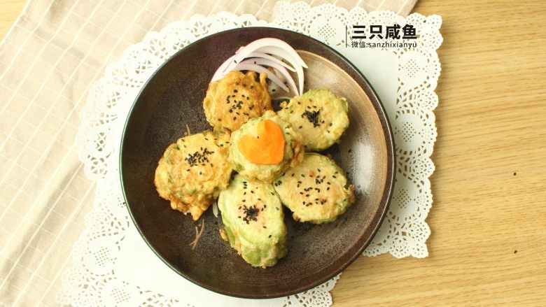 苦瓜酿土豆泥,芝麻能提香,放放放