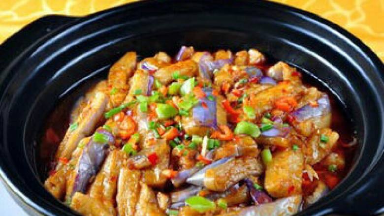 鱼香茄子煲
