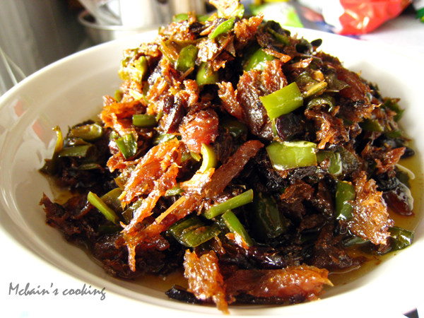 豆豉鲮鱼炒尖椒