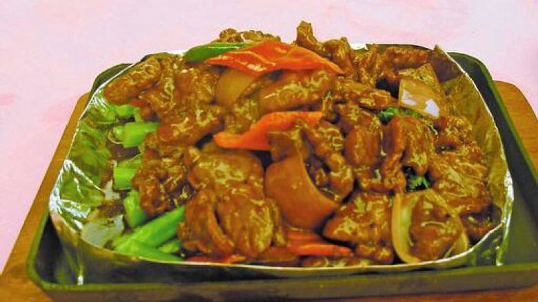 广东菜心炒牛肉