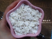酸奶盆栽,馅料填充到酸奶里