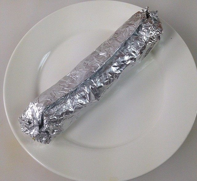 Fajitas,用锡纸包好