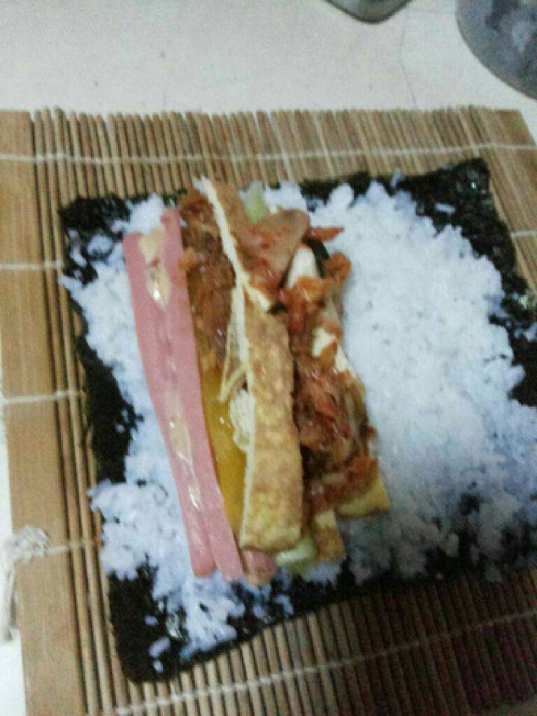 家常寿司,现在,想做什么材料的,就可以开始加料了