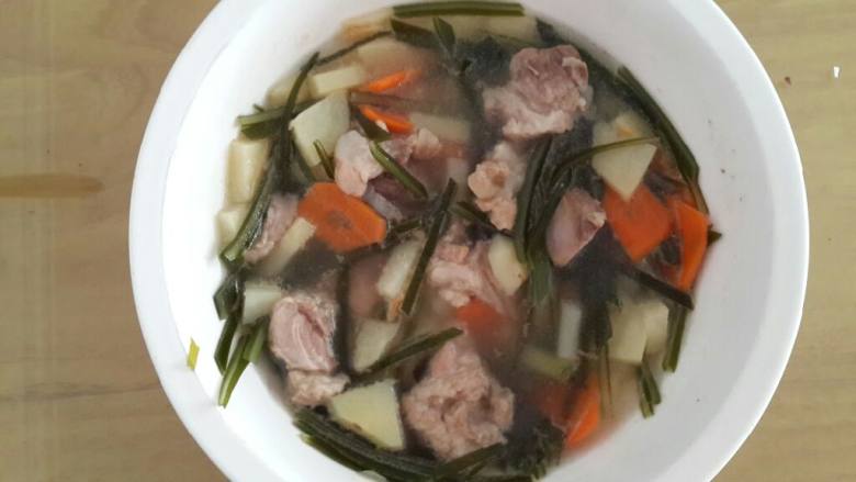 土豆海带排骨汤
