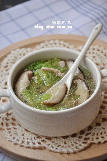 香菇白菜瘦肉汤