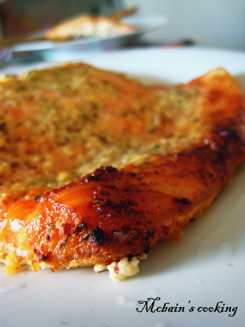 意大利风格烤三文鱼