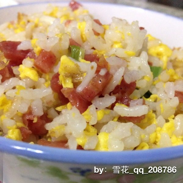 鸡蛋火腿饭