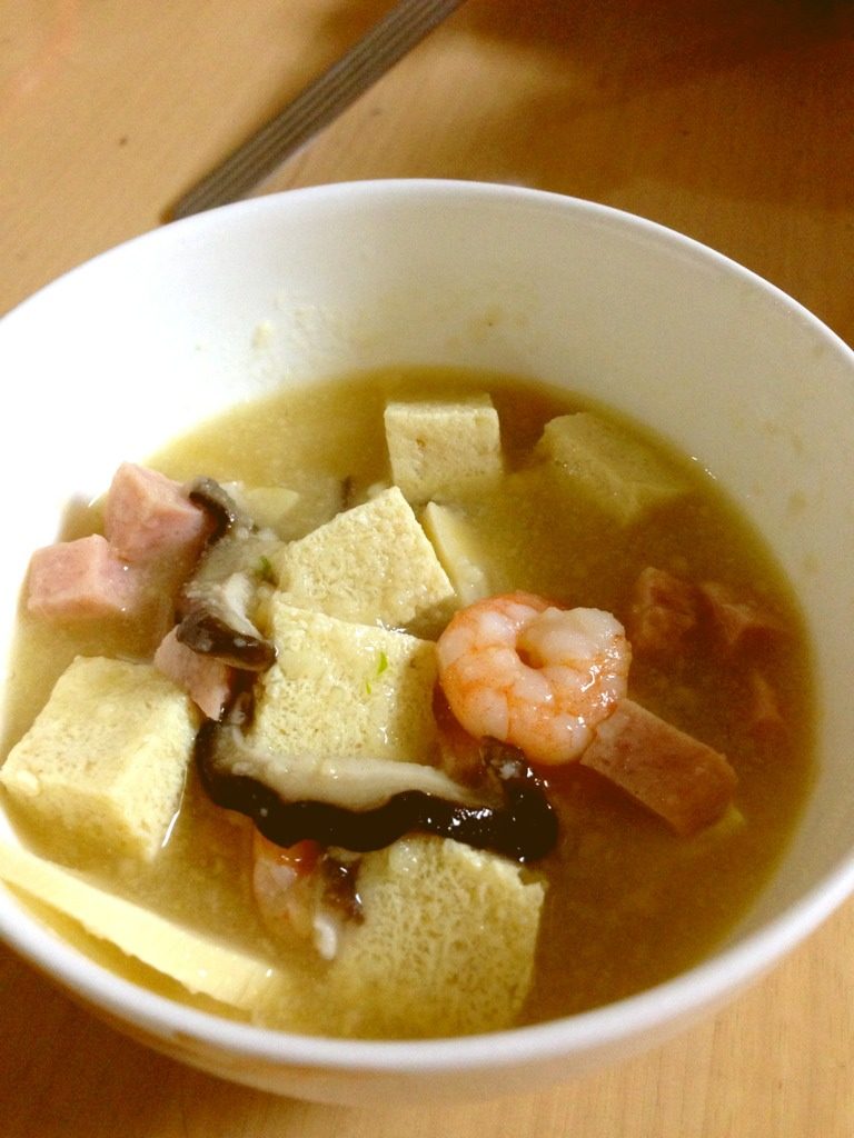 蛋黄冬笋豆腐煲
