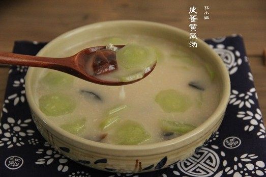 皮蛋黄瓜汤 